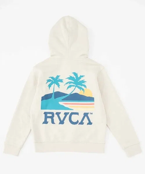 Детская толстовка RVCA Kids SUNNY DAYS HOODIE [модель осень/зима 2024] / Детская толстовка с капюшоном и принтом на спине RVCA Kids