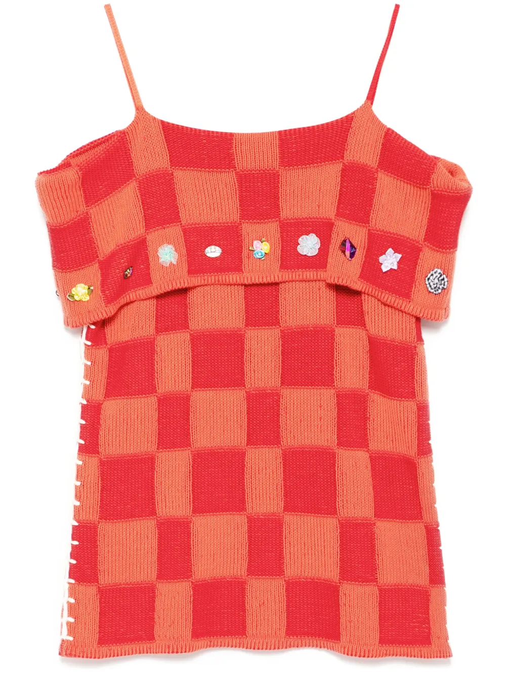 

Трикотажное платье YANYAN KNITS, красный