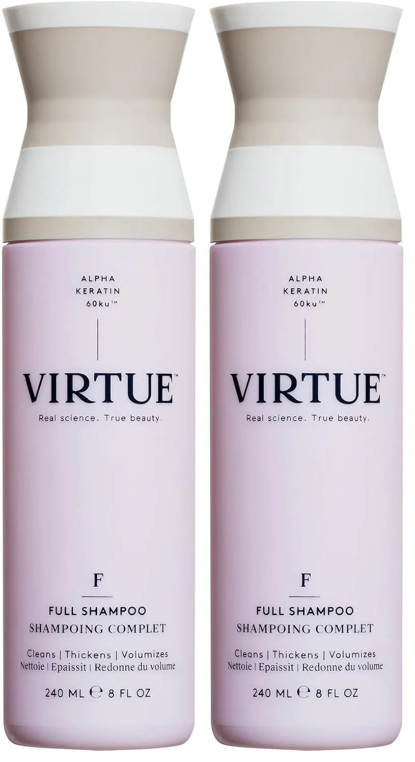 Шампунь Virtue Full Sulfate Free Volumizing Shampoo придает волосам объем, подходит для всех типов волос, безопасен для окрашенных волос. 237 мл (.), white