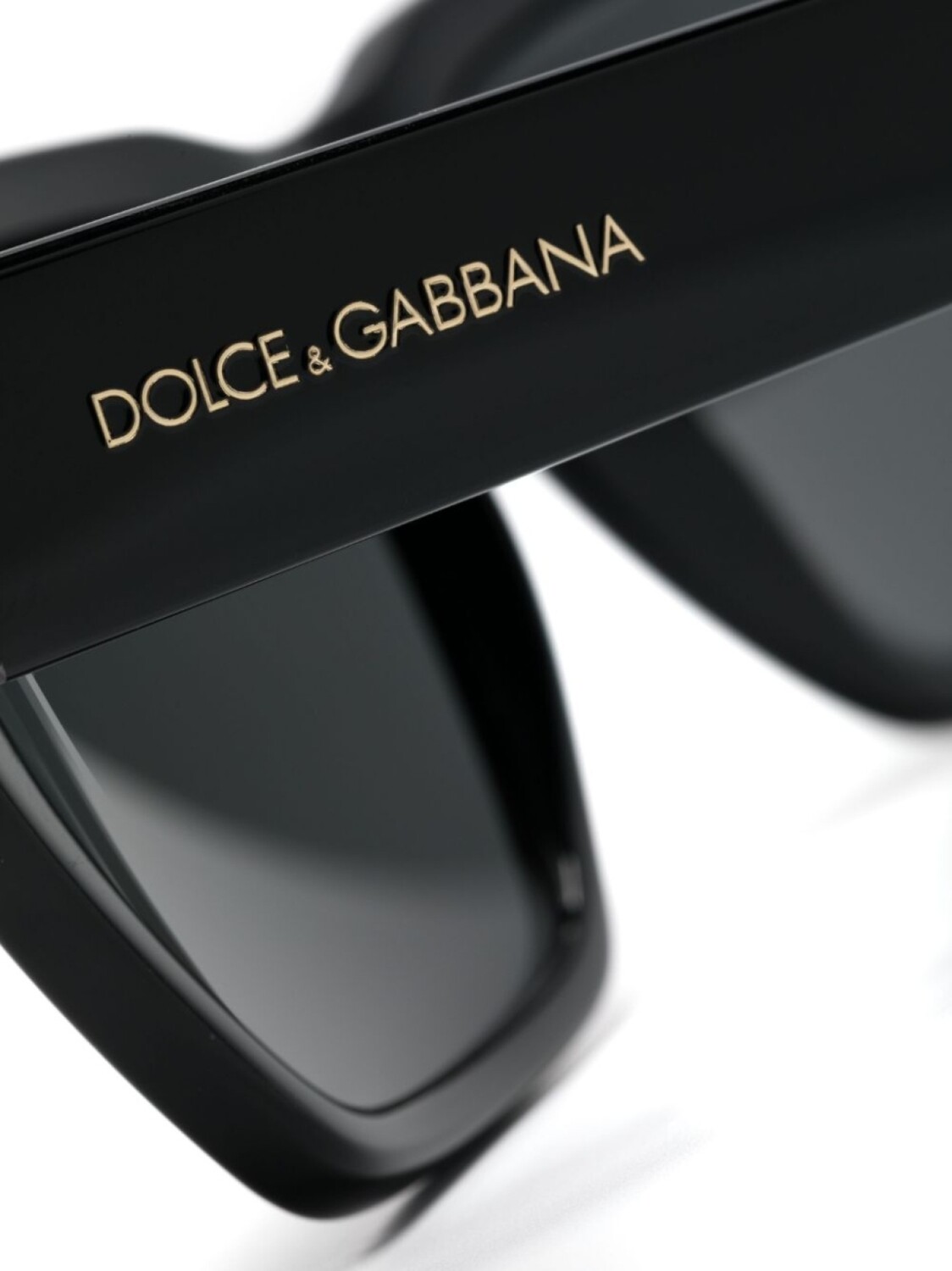 Солнцезащитные очки в квадратной оправе с логотипом Dolce & Gabbana Eyewear, черный — фото 3
