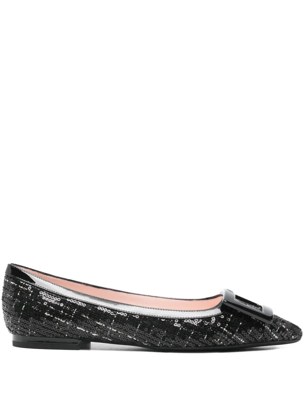 Балетки с пряжками Roger Vivier, черный