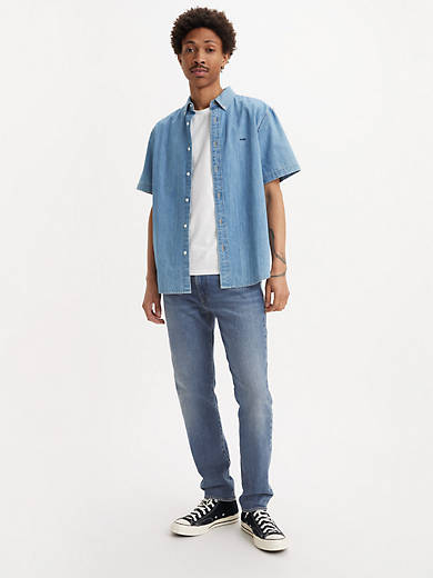 

502 Зауженные мужские джинсы Levi's, цвет In Plain View - Light Wash - Stretch
