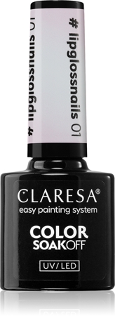 

Гибридный лак для ногтей Claresa SoakOff UV/LED Color #lipglossnails, 01 5 g