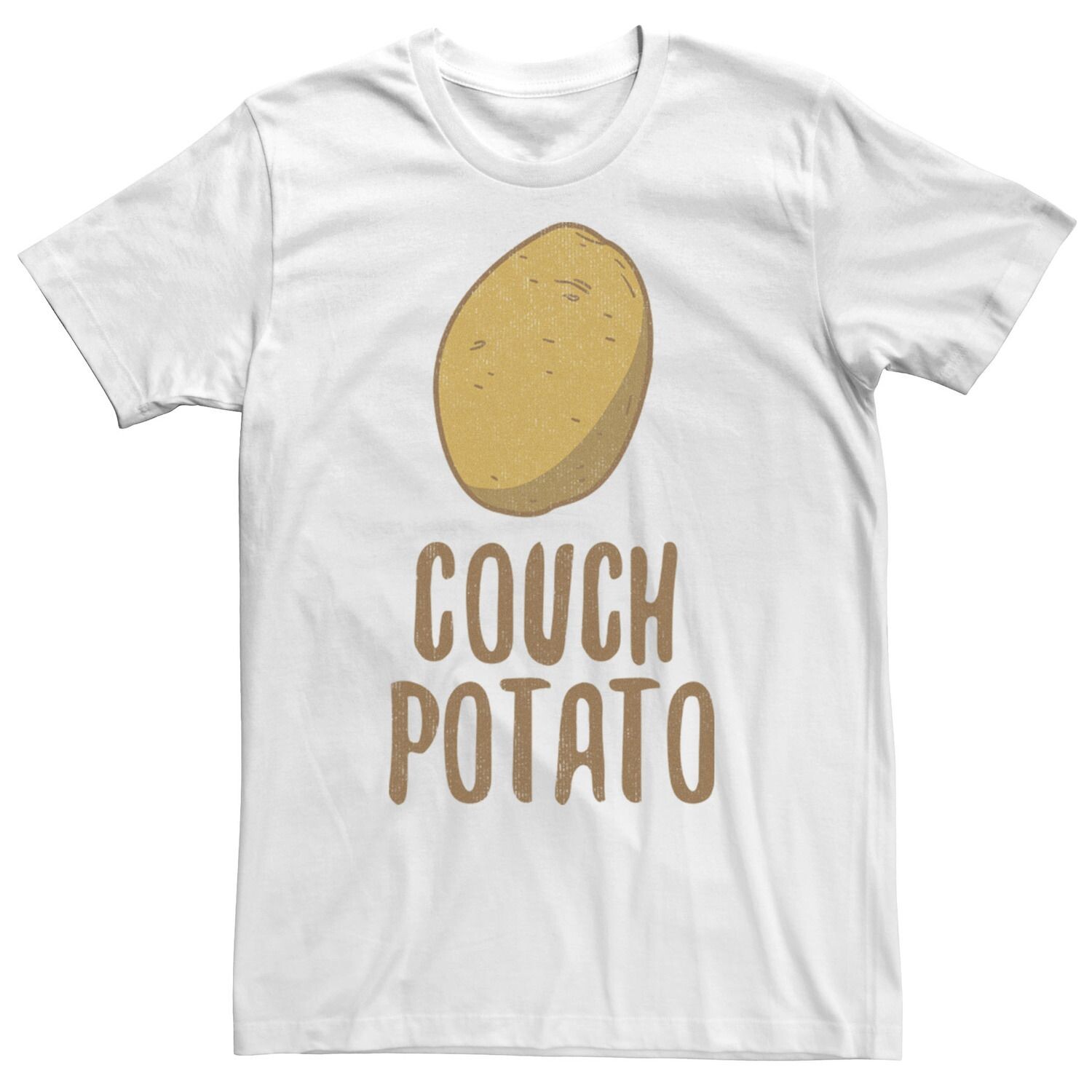 

Мужская футболка с рисунком и текстом в виде портрета Couch Potato Licensed Character