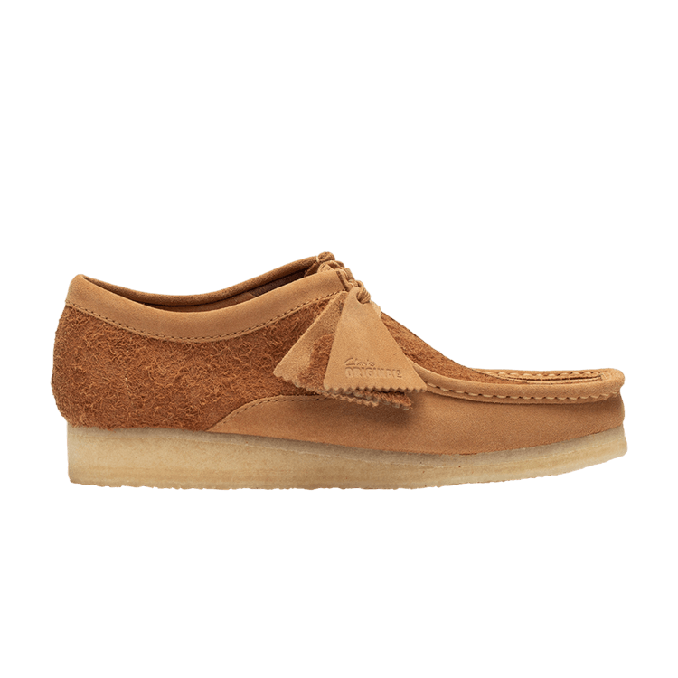 

Кроссовки Wallabee 'Tan Hairy Suede', желто-коричневый