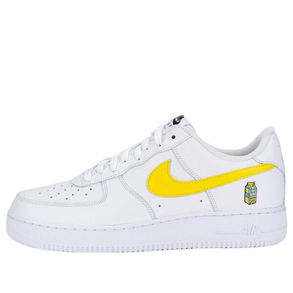 

Кроссовки x lyrical lemonade air force 1 low 'white yellow' Nike, желтый