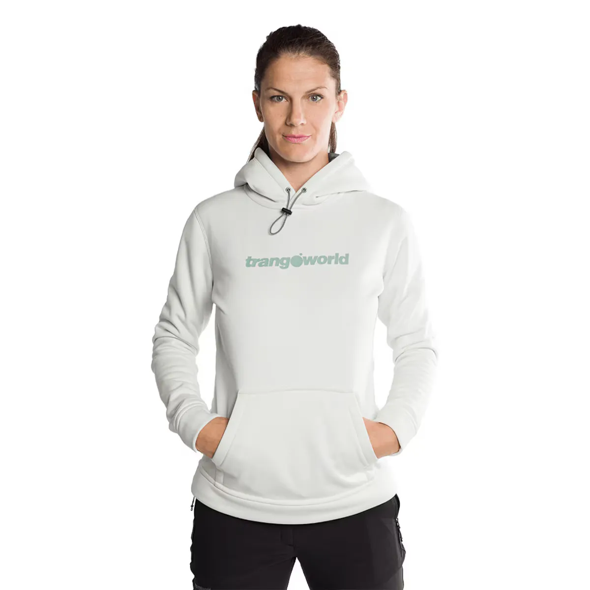 

Женская толстовка Poppi Trangoworld, белый/зеленый