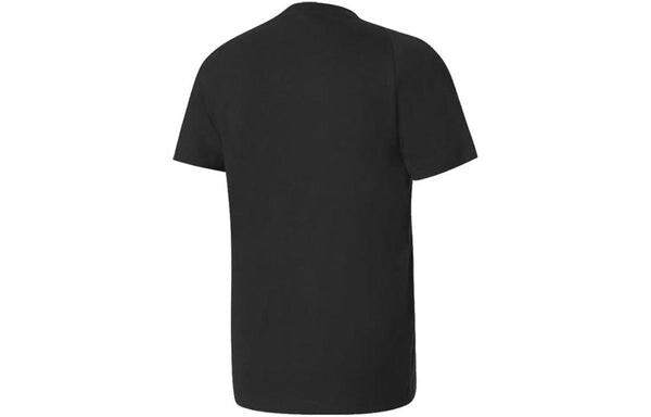 Футболка adidas Solid Color Logo Running Casual Short Sleeve Black, мультиколор — фото 2