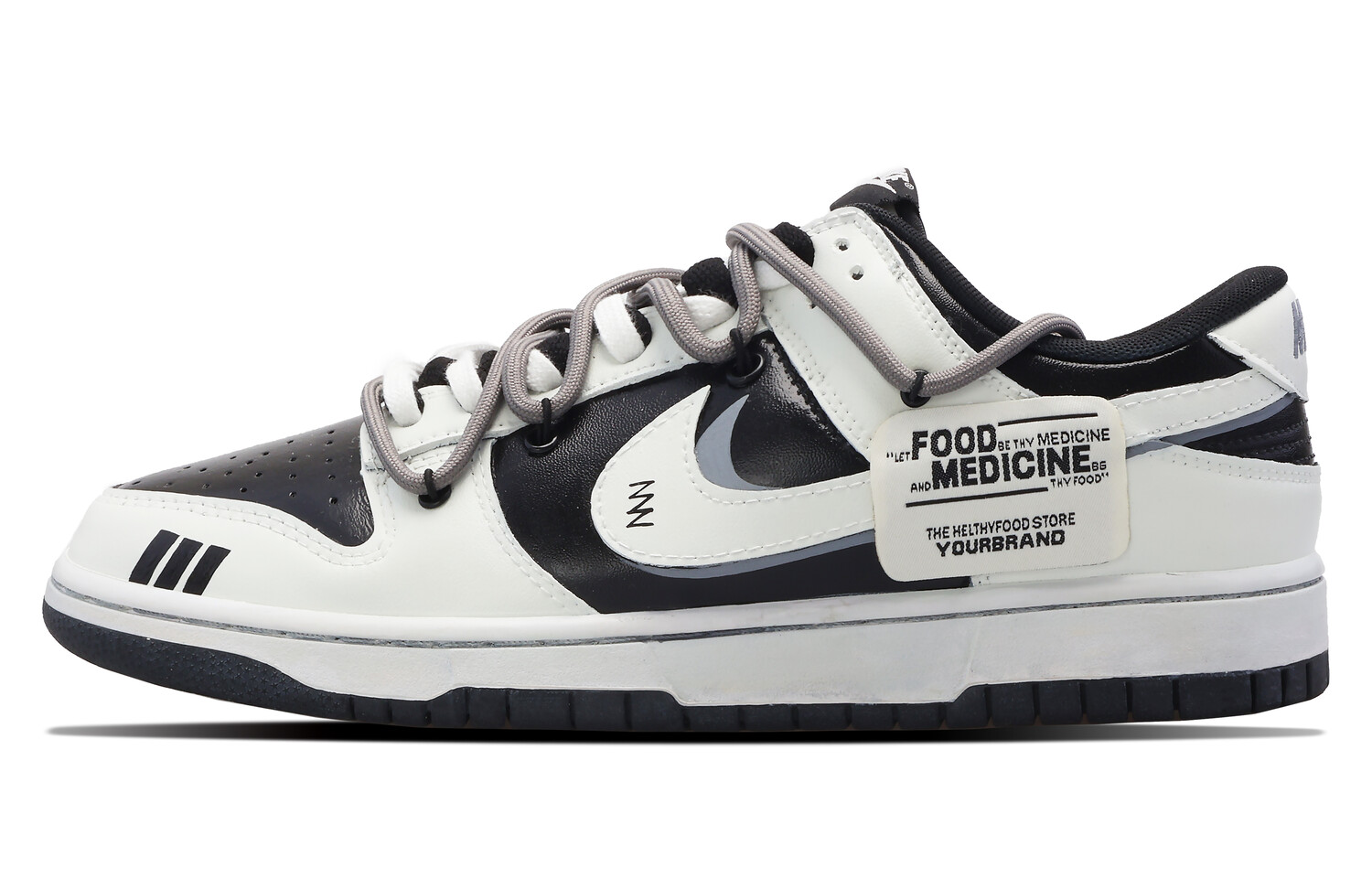 

Кроссовки Nike Dunk Skateboard Shoes Men Low-Top White, черный