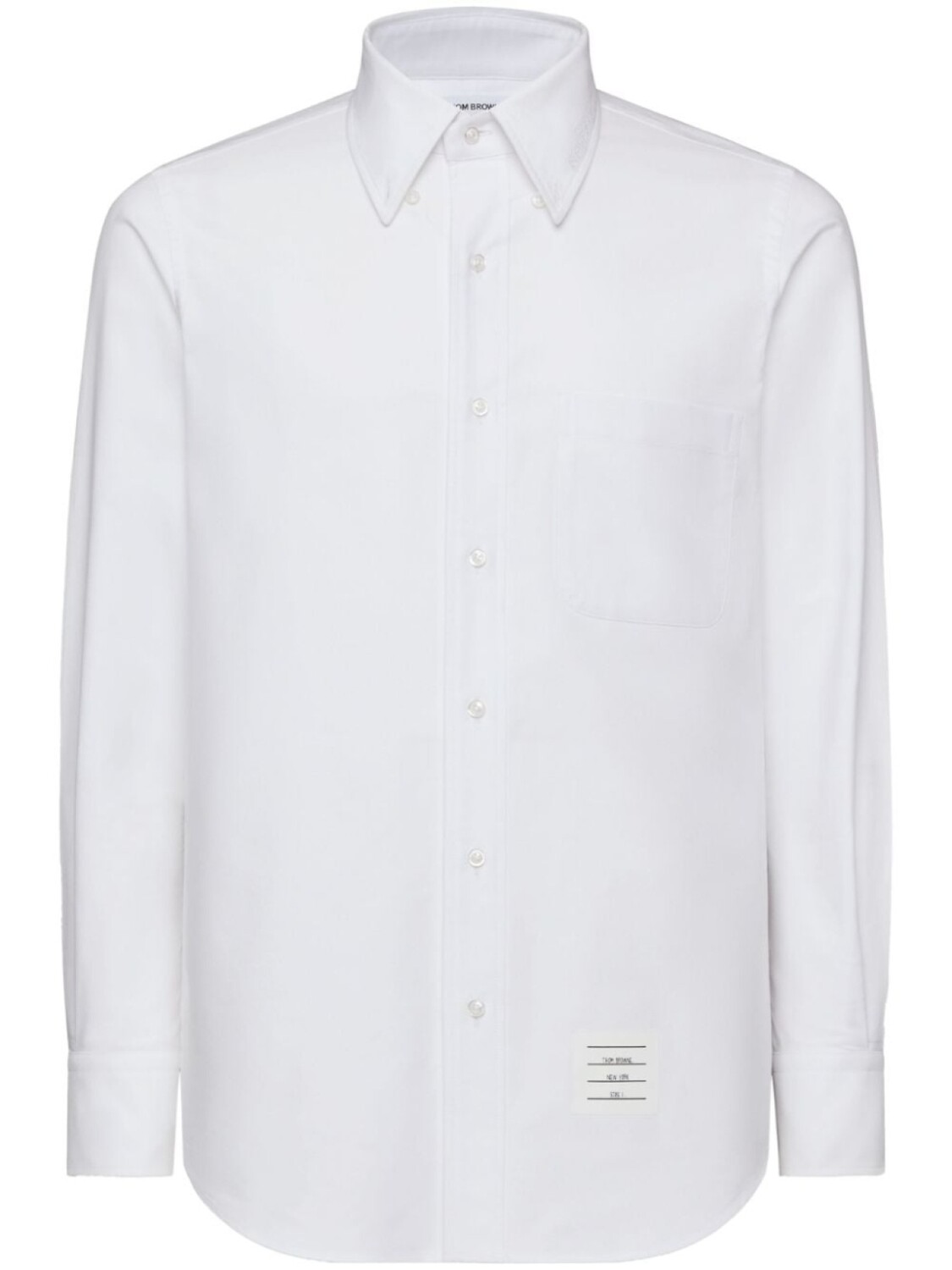 

Thom Browne рубашка с логотипом, белый
