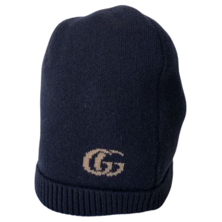 

Кашемировая шапка мужская морской синий GUCCI