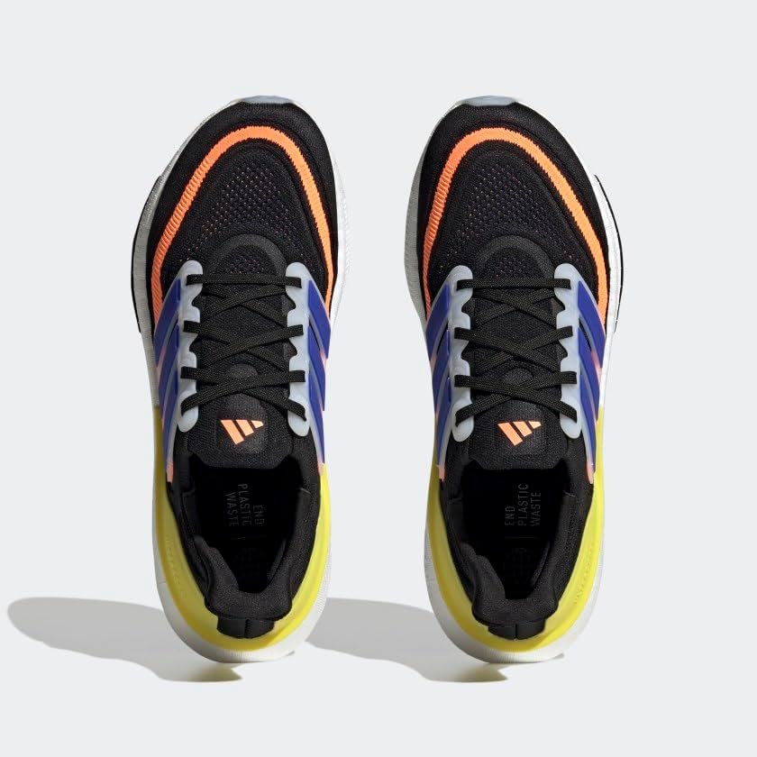 Мужские кроссовки Adidas Ultraboost Light Legacy, черный/синий/желтый/ярко-желтый — фото 2