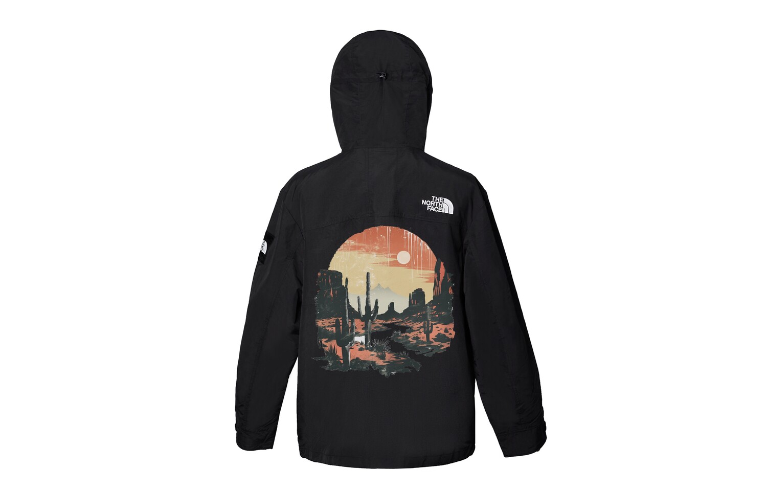 

Ветровка куртка унисекс черный The North Face