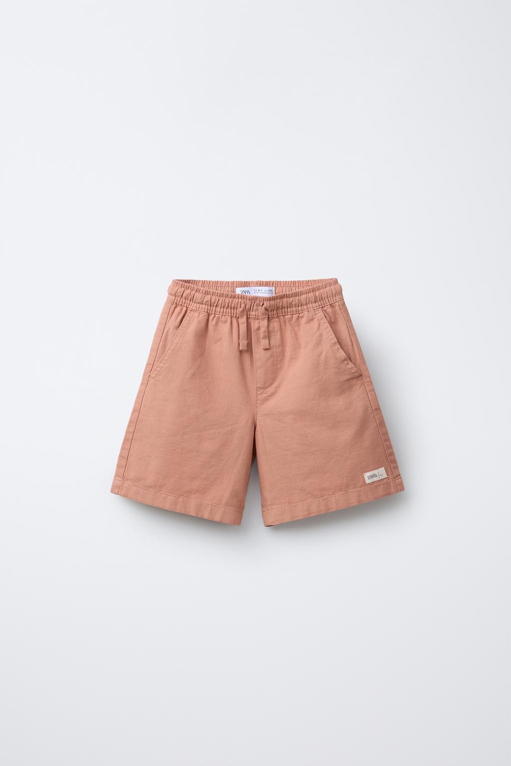 

Шорты-бермуды с этикеткой ZARA, цвет Russet