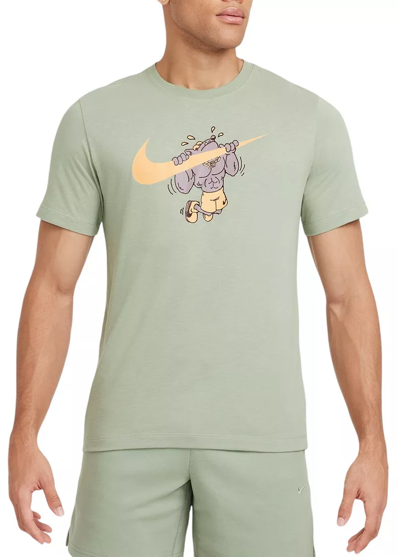 

Мужская футболка для фитнеса Nike Dri-FIT, цвет Jade Horizon