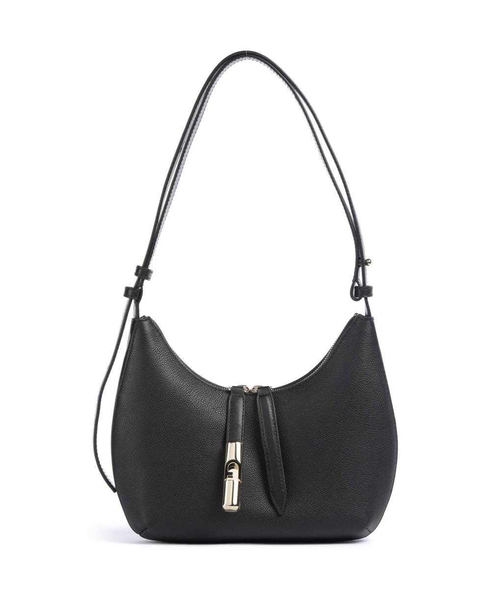 

Сумка через плечо Goccia из зернистой телячьей кожи Furla, черный