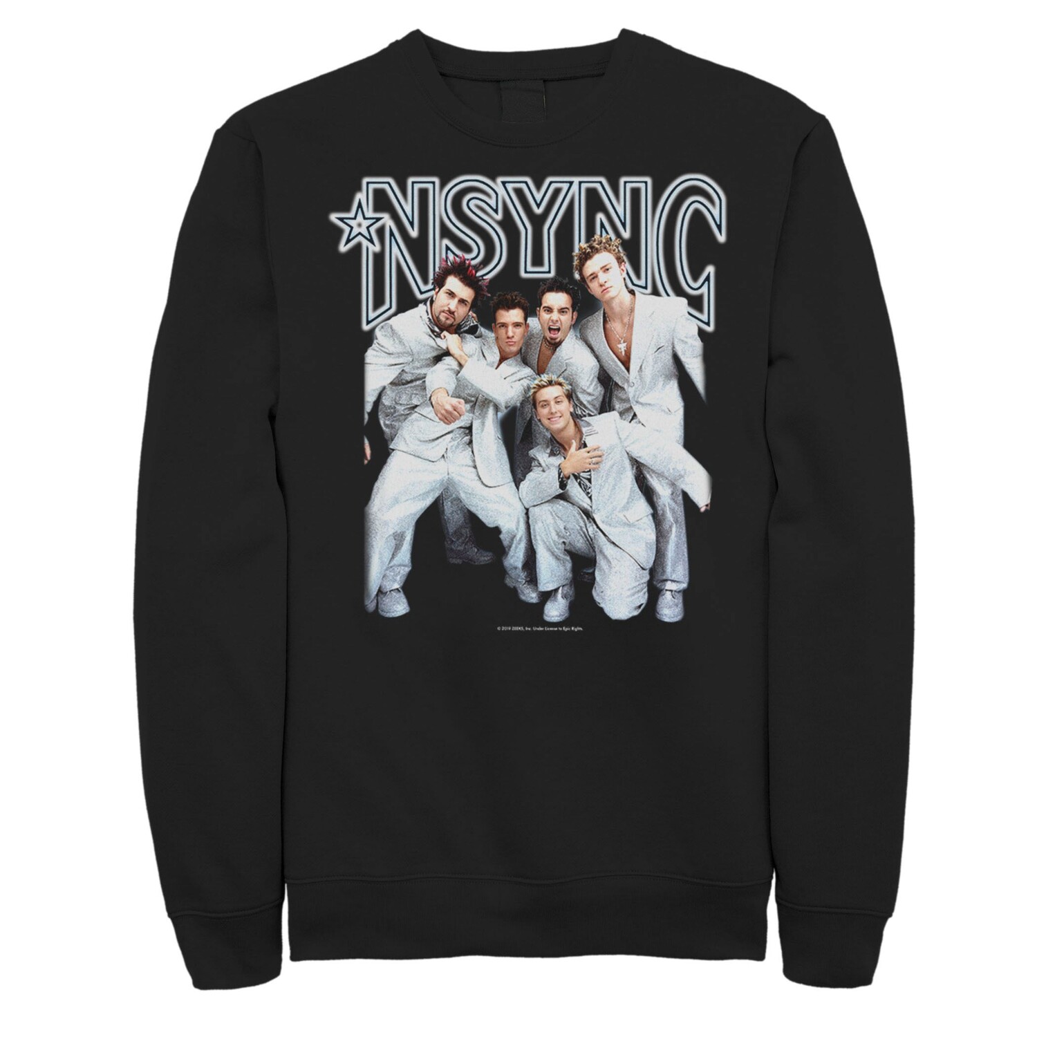 

Мужской свитшот с портретом Nsync Group Shot Licensed Character