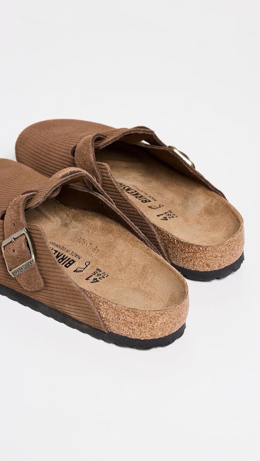 Мужские сабо Birkenstock Boston из вельвета, черный — фото 4