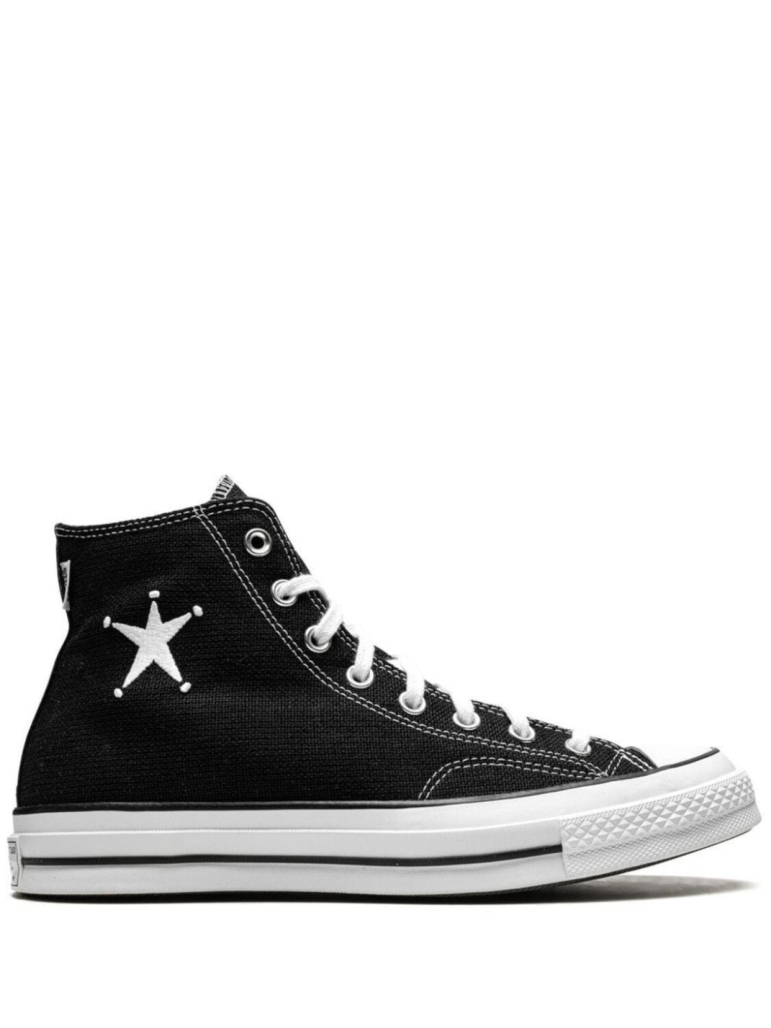

Высокие кроссовки из коллаборации со Stüssy Converse, черный