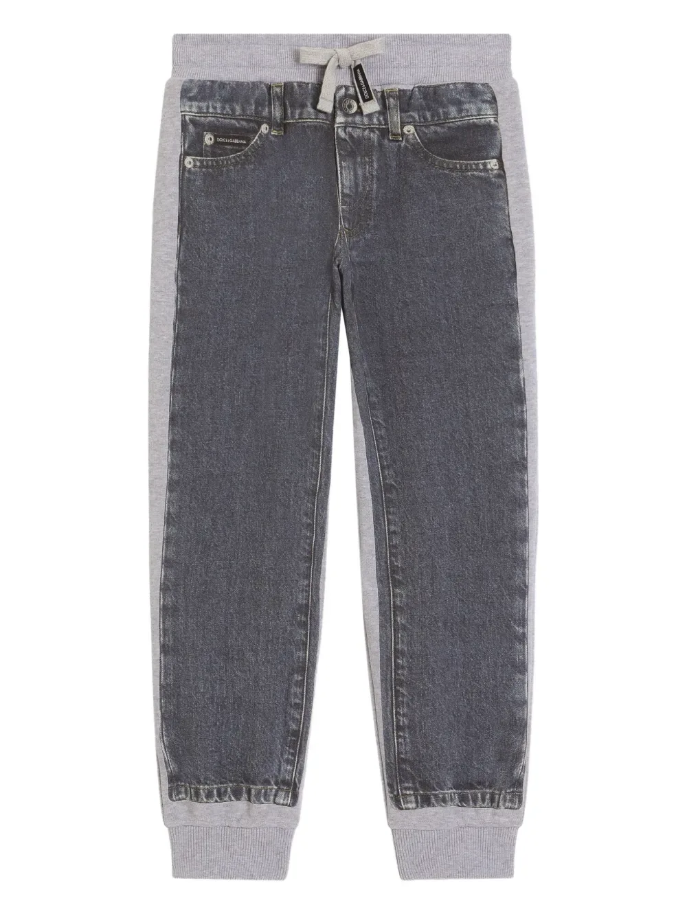 Брюки с кулиской Dolce & Gabbana Kids, серый