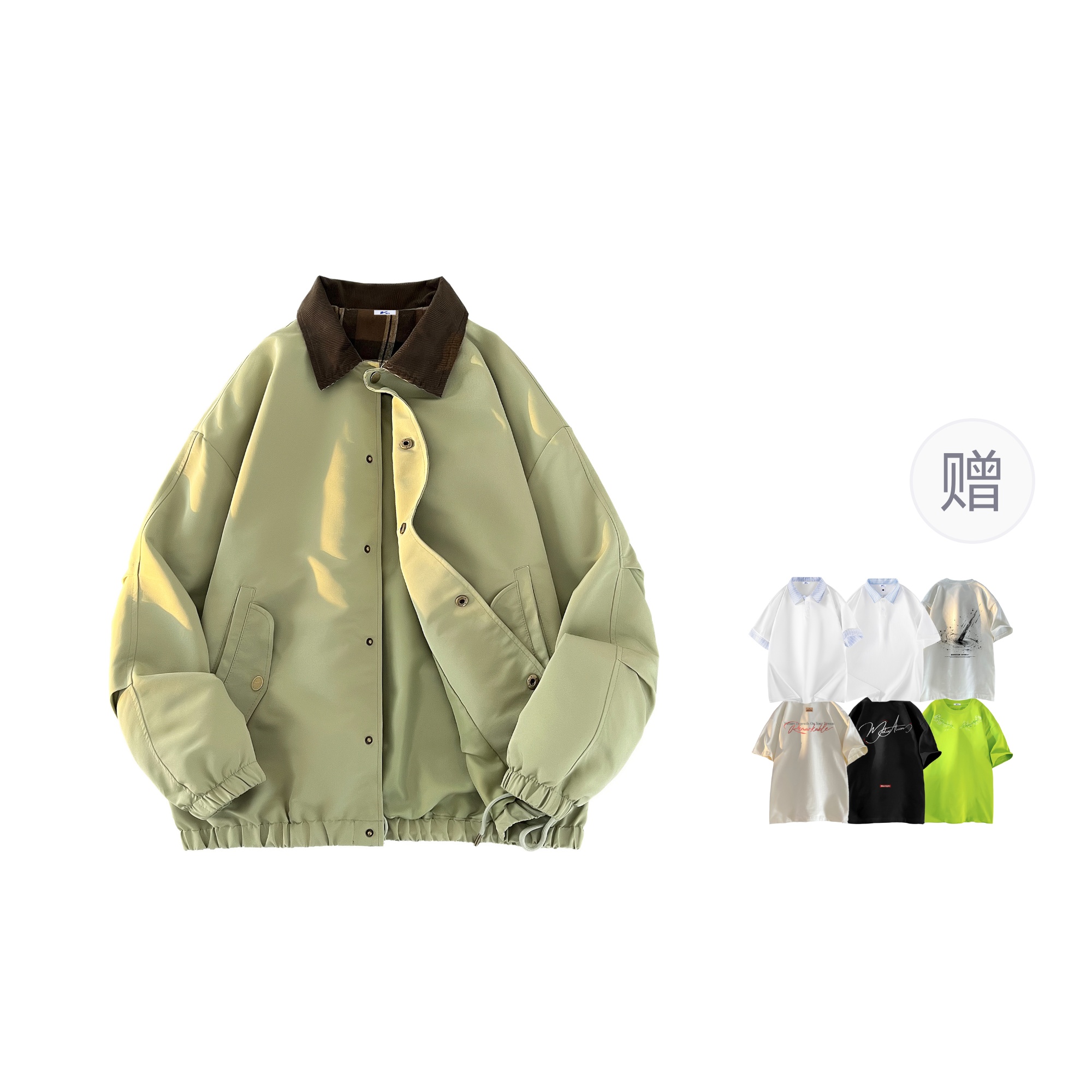 

WARRIOR Куртка Unisex из коллекции Huichao Riding The Wind, Light Army Green[Comes with Cooling Sensation Short-Sleeved T]