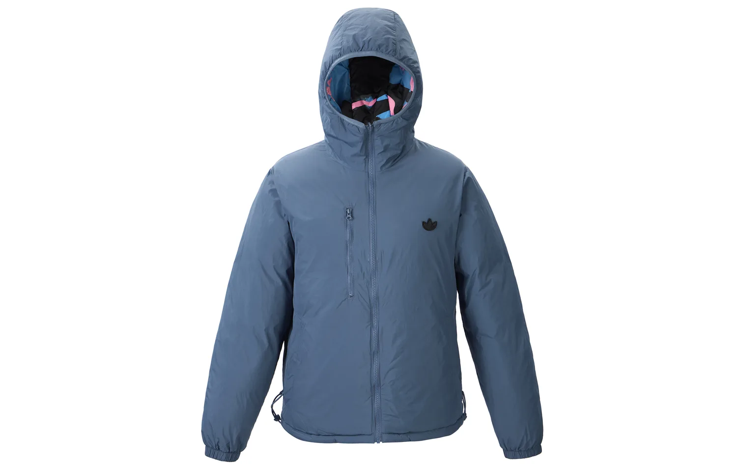 Adidas Originals Пуховик мужской черный/розовый/темно-синий