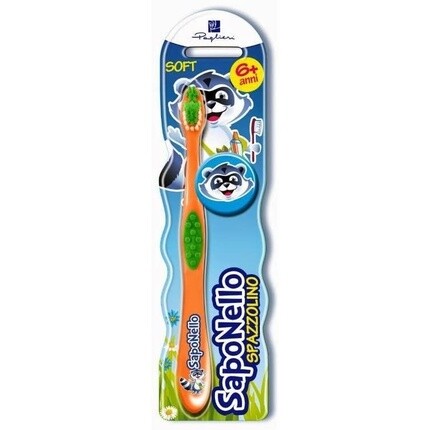 

Детская мягкая зубная щетка 6 лет+, Saponello