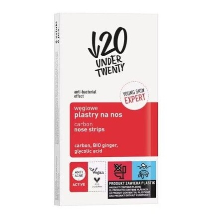 

Карбоновые патчи для носа Under Twenty, 4 шт. Assorted
