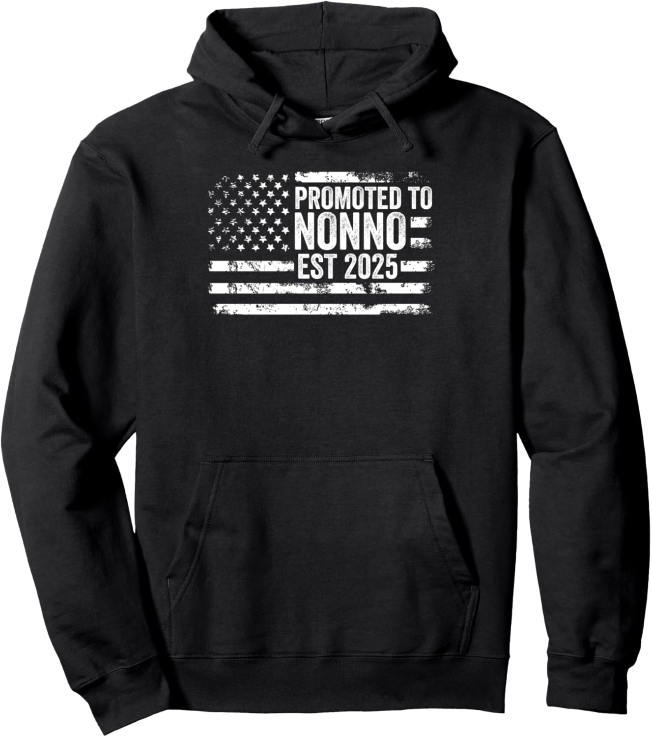 

Толстовка Nonno est 2025 Promoed tononno, Черный Grandfather & Grandpa Gifts
