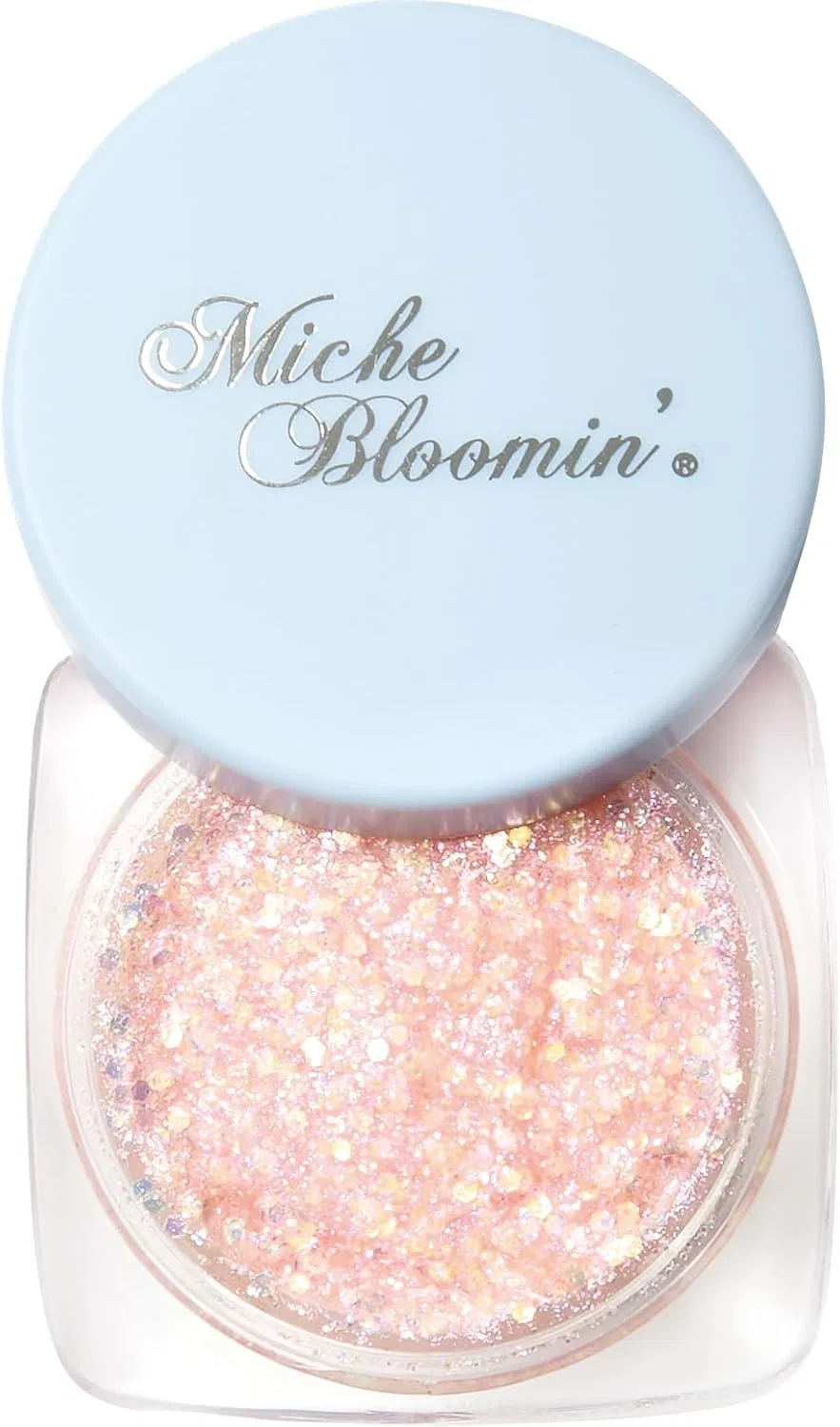 Гель для ногтей с блестками Mish Blue Min Idol Glitter Gel 02 Pinky Buzz, 1 шт — фото 4