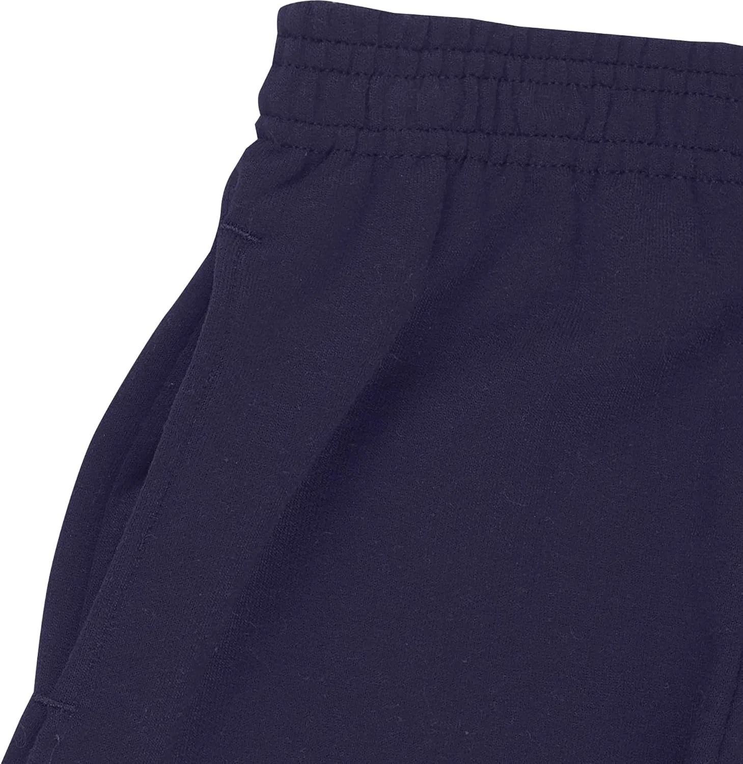 Детские спортивные штаны Hanes EcoSmart с открытыми штанинами, из флиса средней плотности с карманами, Navy — фото 4