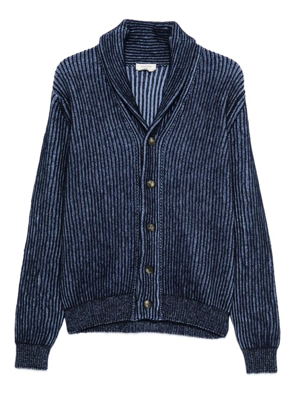 

Полосатый кардиган в рубчик Jacob Cohen, синий