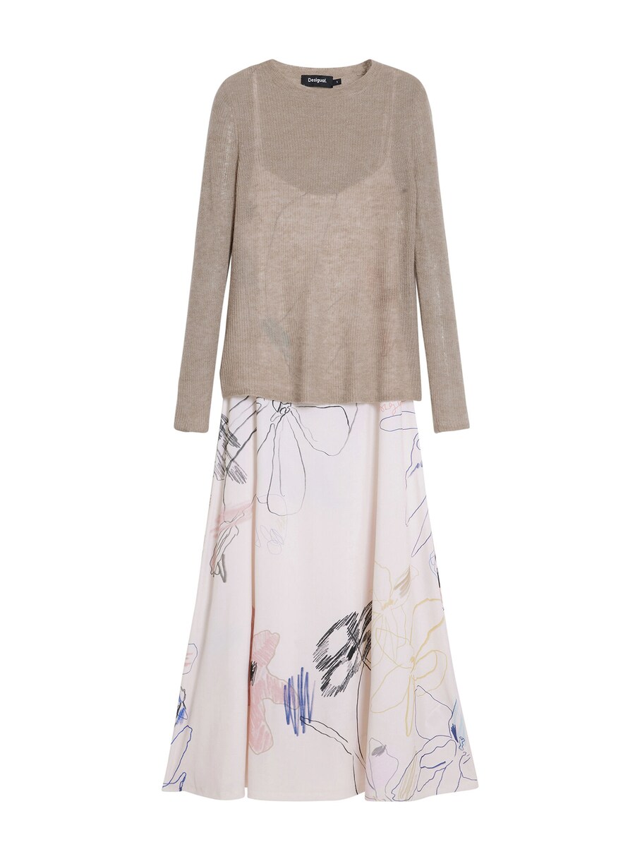 

Миди платье Desigual, White