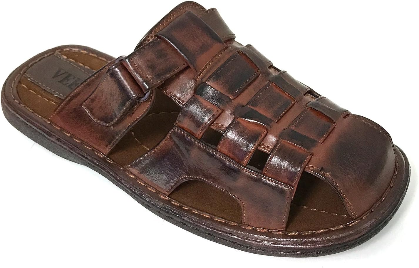 

Мужские сандалии G4U-Veeko FLV с открытым носком, шлепанцы-слипоны для отдыха, летние рыбацкие тапочки, коричневый