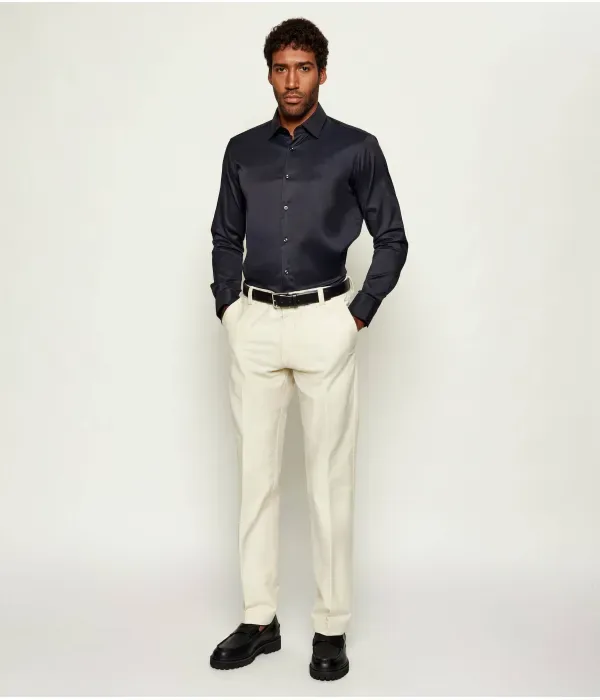 P-Hank-Kent-C1-222 Рубашка slim fit Boss, черный — фото 2