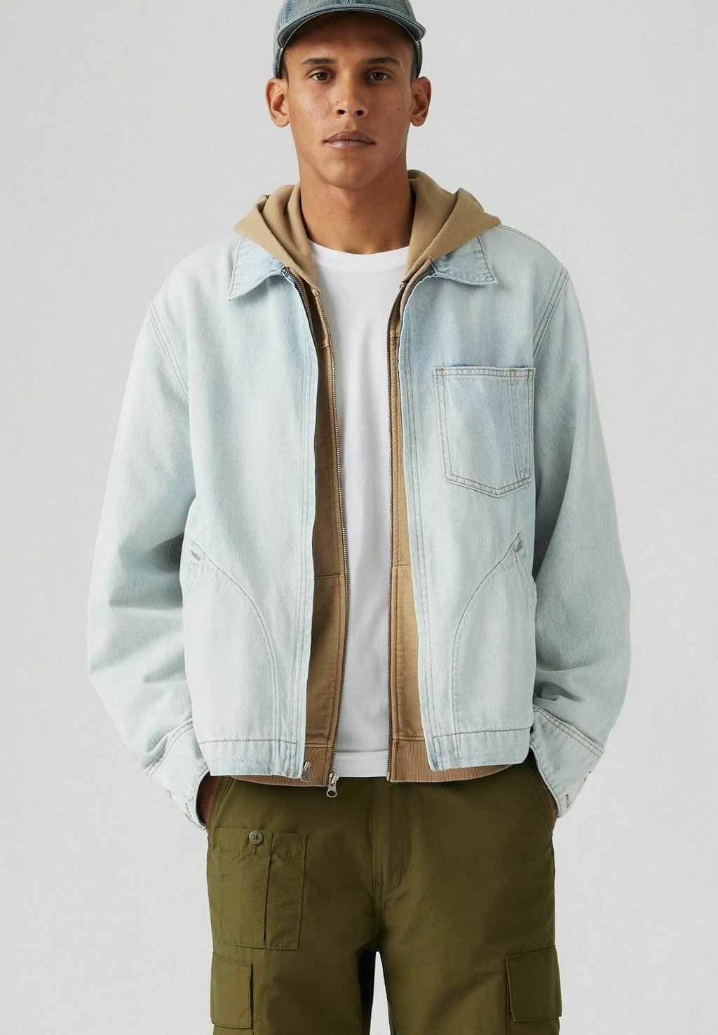 

Джинсовая куртка FULL ZIP MECHANICS TRKR Levi's, светло-голубой