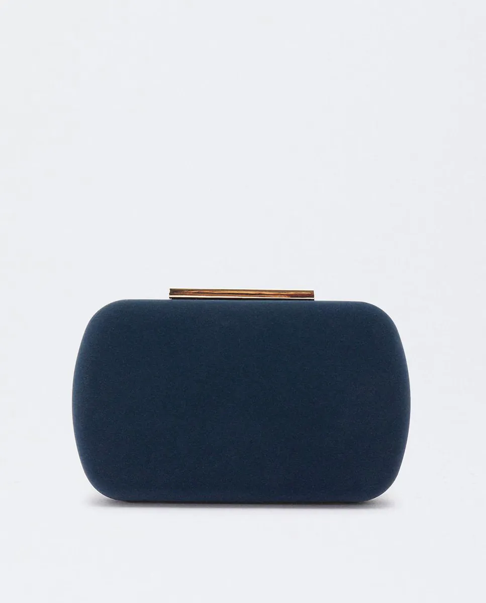 

Однотонная сумка для вечеринки в стиле клатч, трансформируемая в сумку на плечо, с магнитной застежкой Parfois, темно-синий
