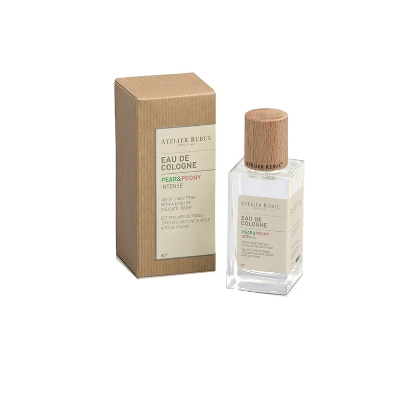 ATELIER REBUL DEPIUS 1895 Туалетная вода Pear And Peony с ароматом Little Blue Orchid, древесно-цветочный одеколон, Pear and Peony Perfume+PVC Transparent Shopping Bag+Hand Cream+Preserved Flower — фото 4