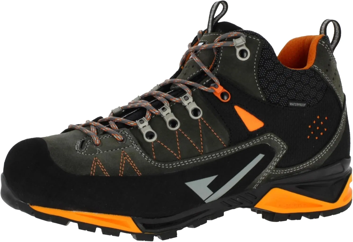 Рабочие водонепроницаемые и легкие мужские рабочие ботинки Garsport Mountain Tech Mid W7 S7S с нескользящей подошвой и мембраной, Antracite Orancio