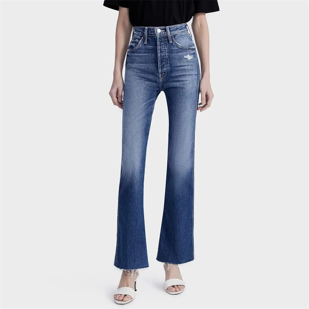 Джинсы High Waist Hole, Casual Wild, синие — фото 4