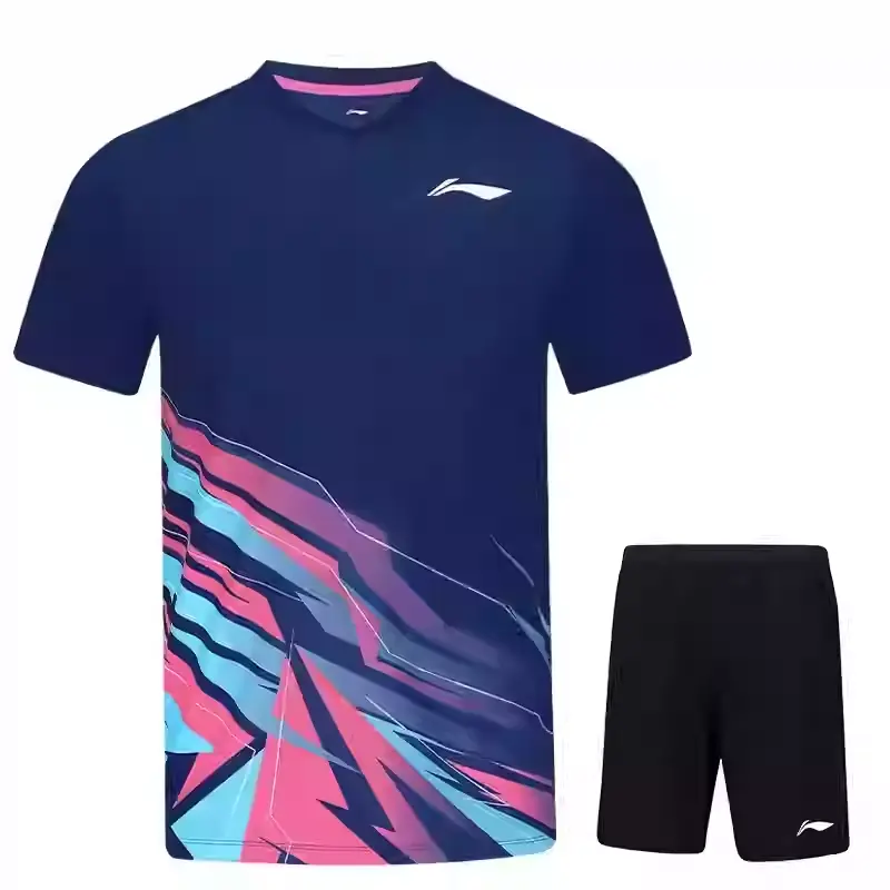 

LINING Бадминтонная серия комплект майки для бадминтона unisex темно-фиолетовый синий