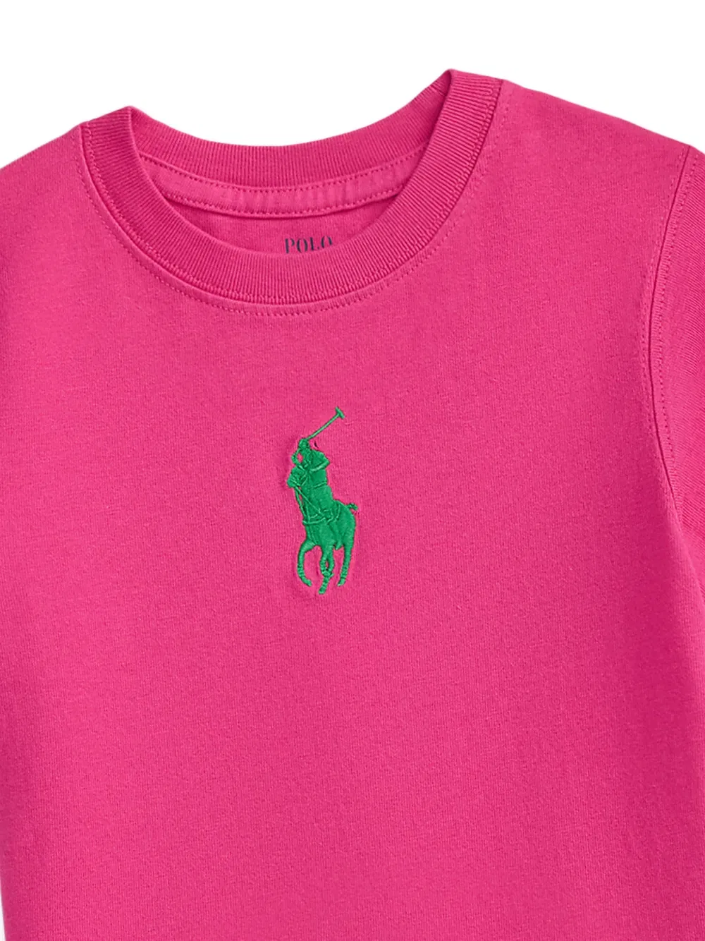Футболка с логотипом Polo Ralph Lauren Kids, розовый — фото 4