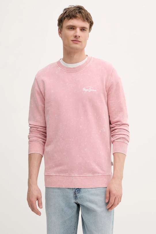 

Хлопковая толстовка Pepe Jeans, розовый