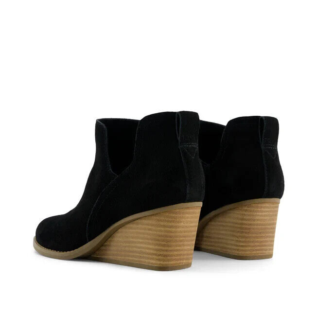 Ботинки Toms Gwen 10021339 Женские США 8.5 Черный Замок Клиновидный каблук Ботильоны ZPO2356 — фото 3