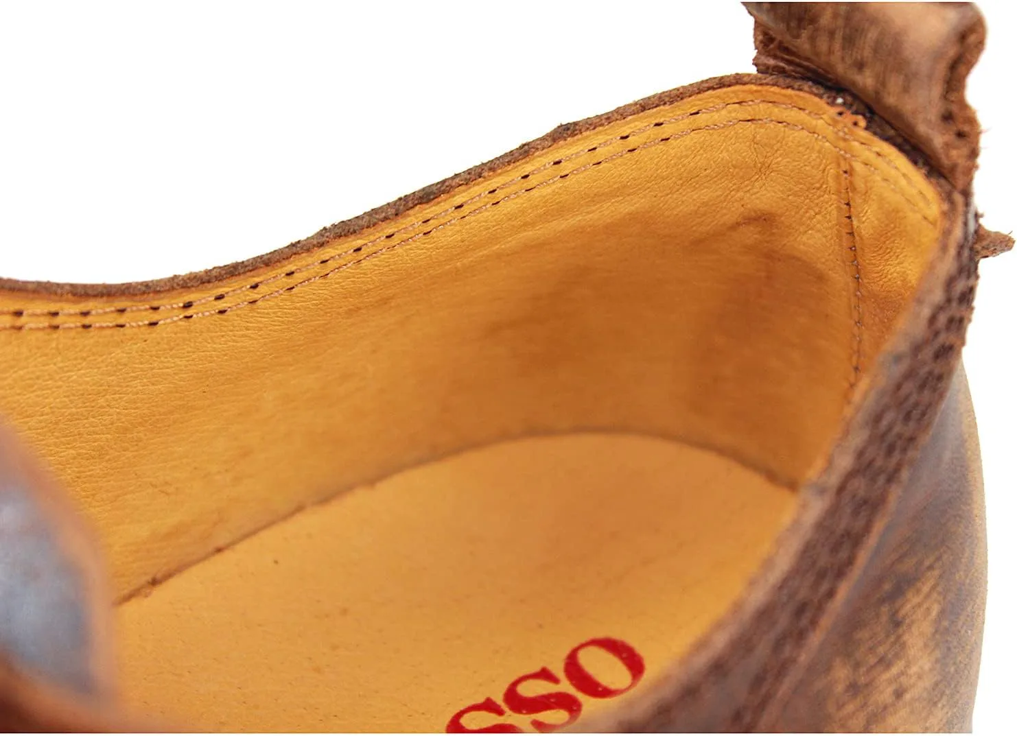 

Мужские мотоботы OSSTONE, модные шнурованные кожаные чукка, повседневная обувь OS-6015-1-RED-BROWN-R, коричневый