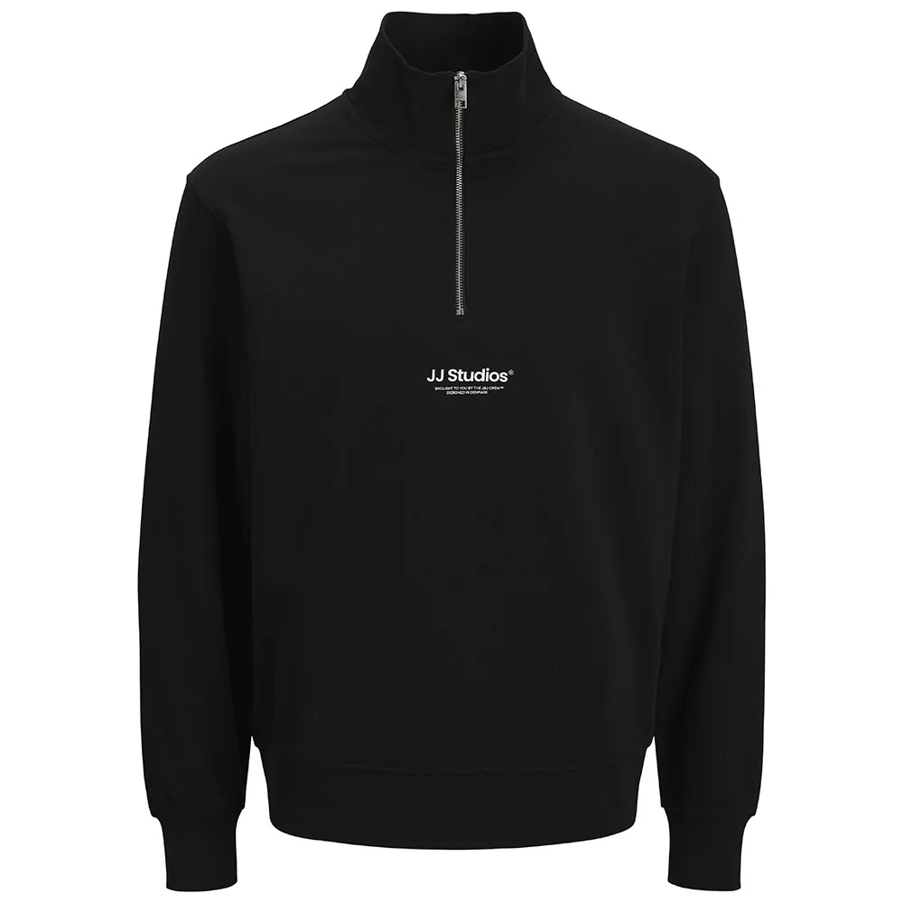 

Толстовка Jack & Jones Soho Quarter Plus Size full zip, черный