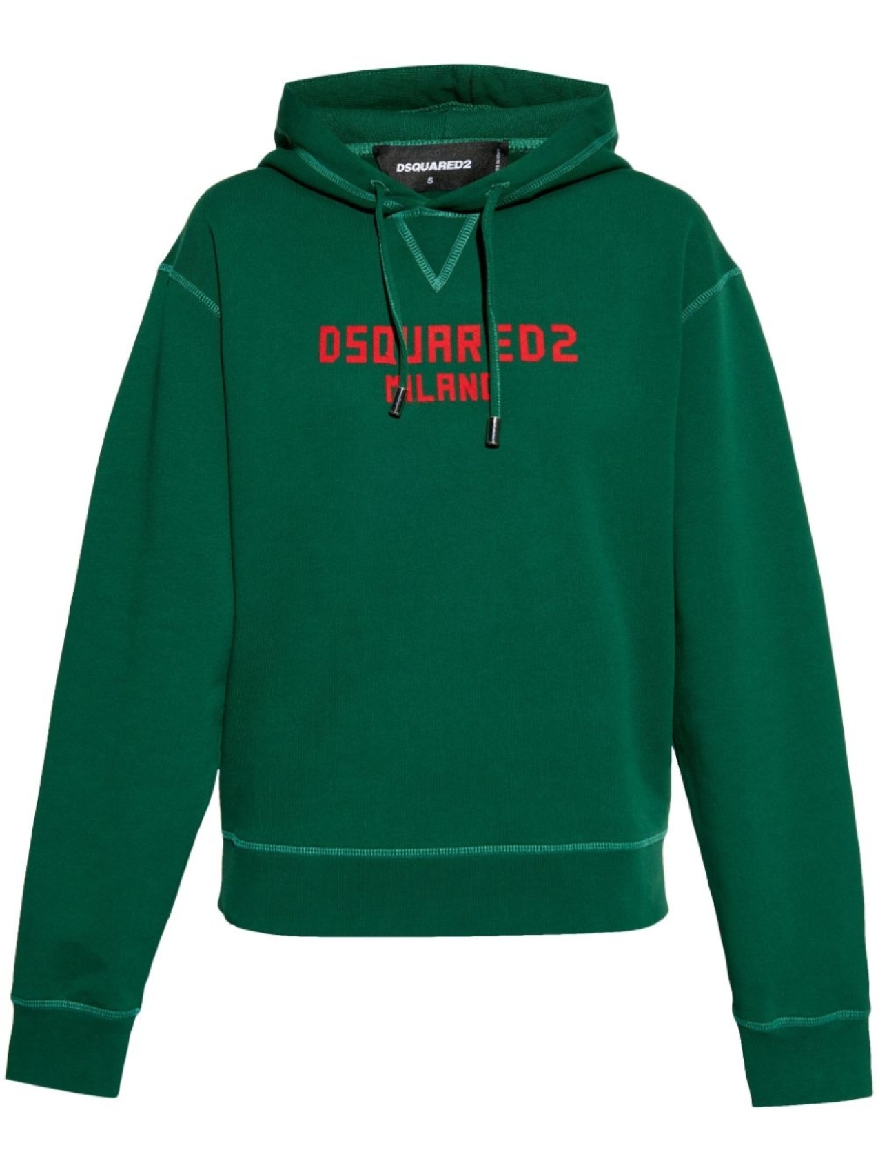 

DSQUARED2 худи с принтом, зеленый