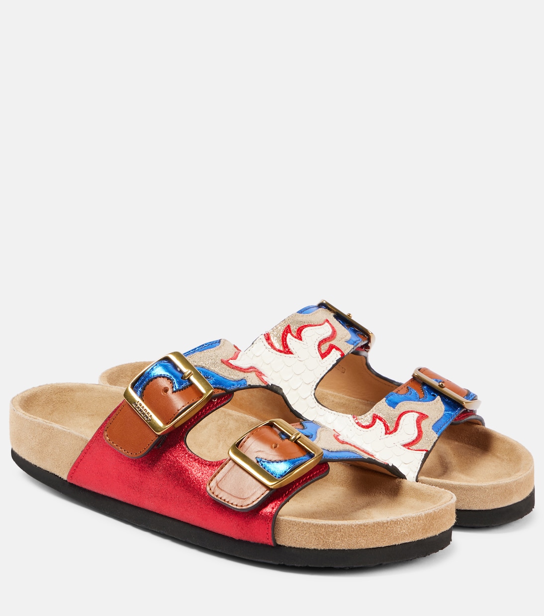 Сандалии из кожи Lelik Isabel Marant, разноцветный