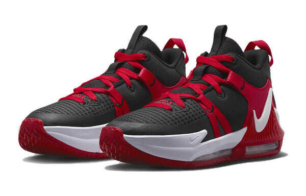 Кроссовки (GS) Nike LeBron Witness Basketball Shoes 'Black University Red White', черный — фото 3
