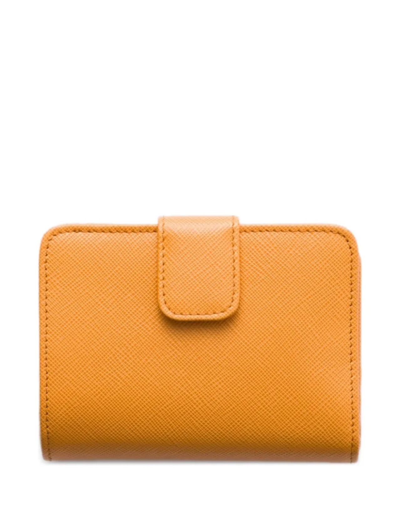 

Маленький фактурный кошелек Prada, оранжевый